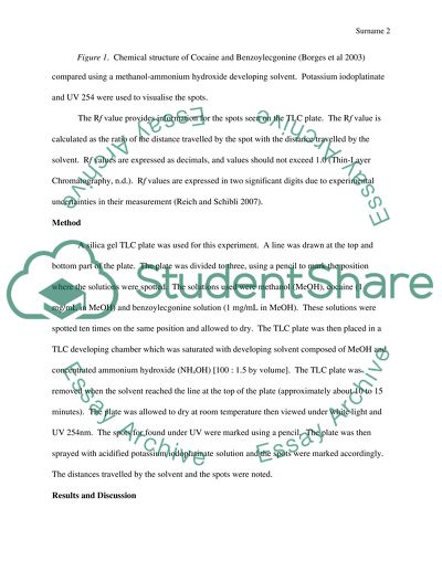 FORENSIC CHEMISTRY: THIN LAYER CHROMATOGRAPHY (TLC)