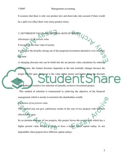 Uses and Limitations of Cost Volume Analysis