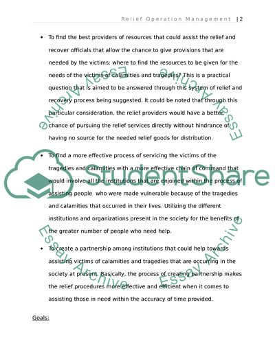 MHE512 Disaster Relief Module 3 SLP