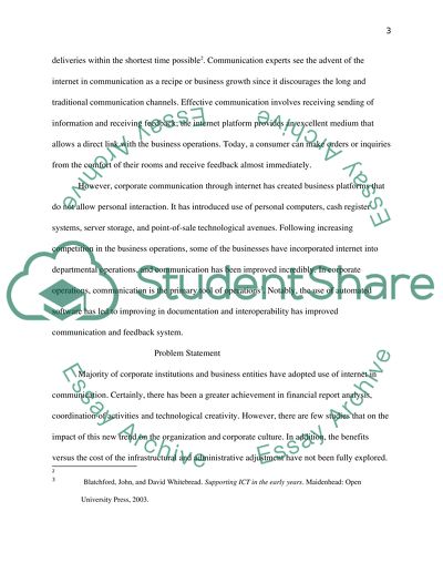 Internet and Corporate Communication