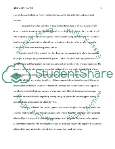 Relationship Indicators Survey