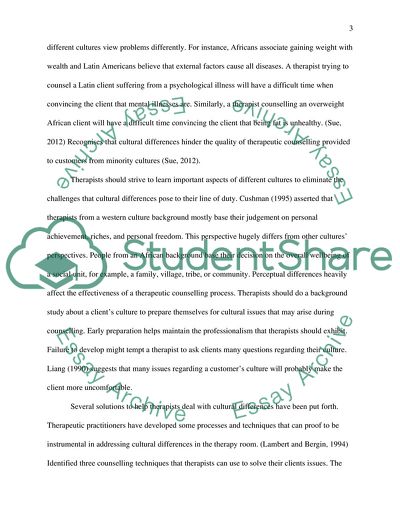 Proper Management of the Therapeutic Process