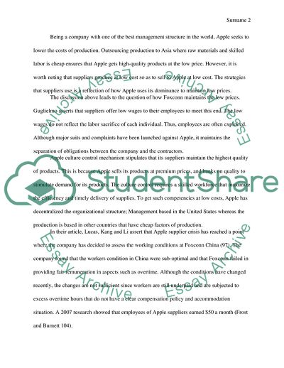 Apples Social Responsibility