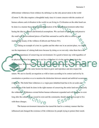 Great Wilderness Debate