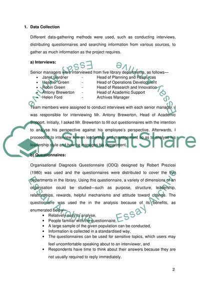 The Library Organisational Project