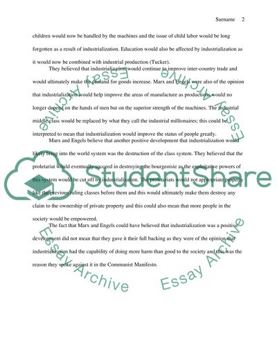 How Marx and Engels Believed That Industrialization Was a Positive Development