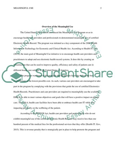 Meaningful Use for Nurses, Implications and Recommendation Guidelines