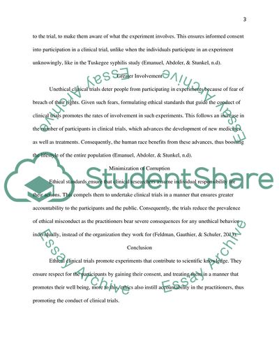 Clinical Trials and Ethics