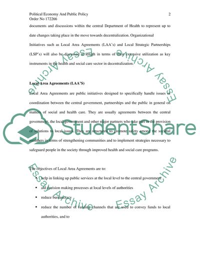 Political Economy and Public Policy