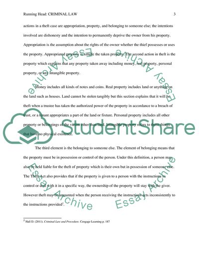 Criminal Liability on Doreen for Taking Vanessas Textbook