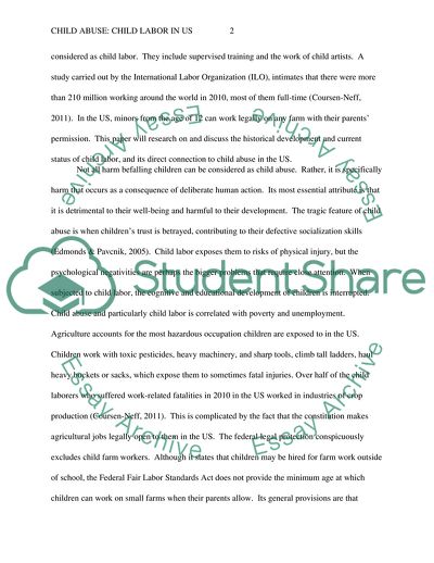 Child Abuse: Child Labor in US