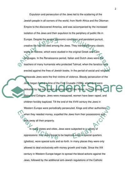 Jewish History in Europe