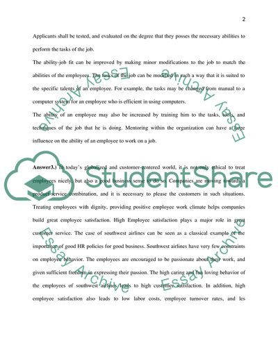 Just 3 questions for Organizational Behavior class