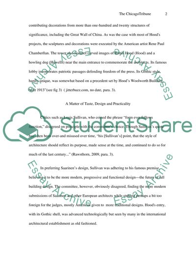 Chicago tribune tower competition