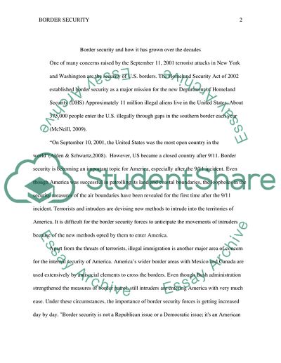 Border Security and How It Has Grown over the Decades