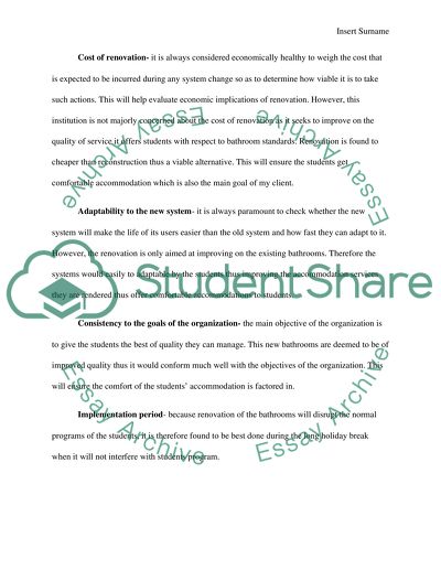 Criteria for Bathroom Renovation Recommendation