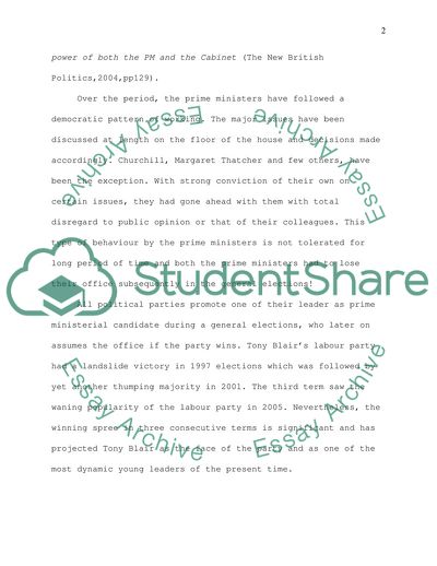 Do We Have a Cabinet or Prime Ministerial Government in Britain Today