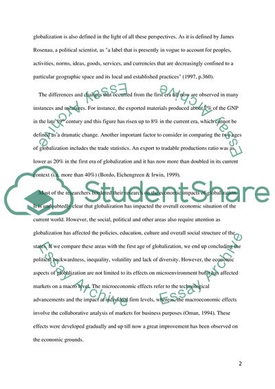 Globalization Past and Present - A Review of Pros and Cons