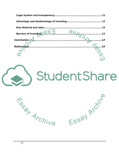 Foreign Direct Investment