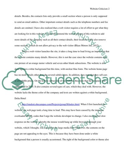 Website Criticism: A World Price Engine