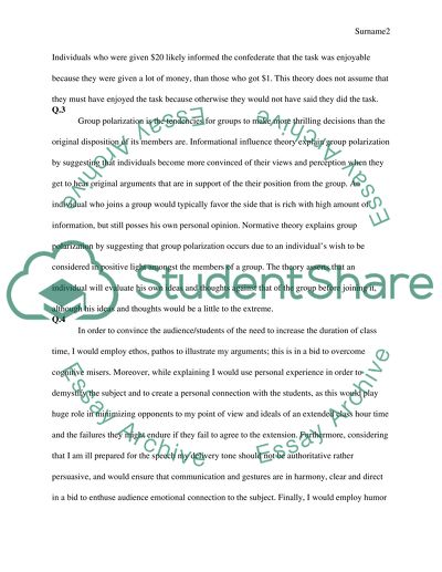 Social Psychology Take Home Final