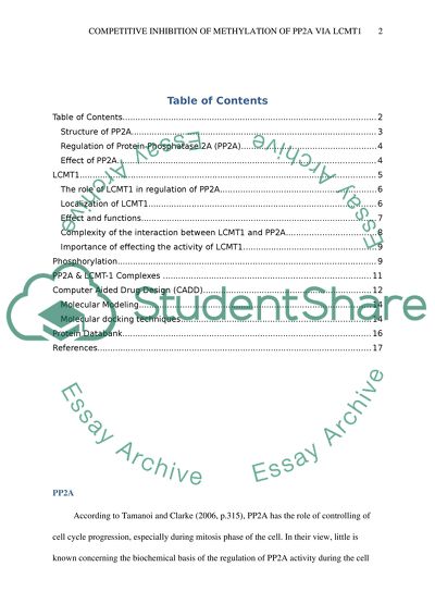 Competitive Inhibitor for Inhibiting the Methylation of Protein Phosphate 2a via LCMT-1
