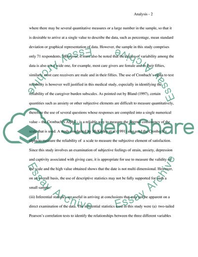 Analysis of Two Nursing Research Publications