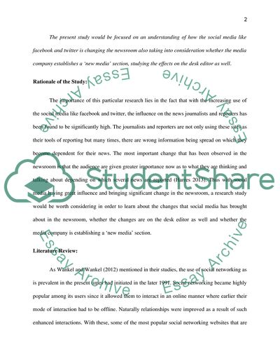 How the Social Media Twitter and Facebook Change the Newsroom