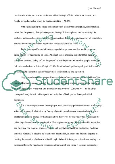 Negotiations - Getting to Yes