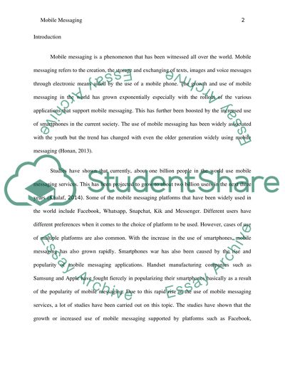 Mobile Messaging Is a Phenomenon