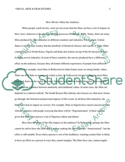 How movies affect the audience