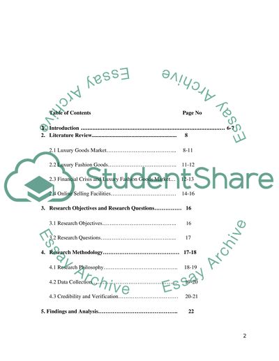 Impact of Financial Meltdown on Luxury Fashion Goods Market