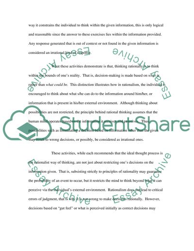Heuristics and Bias (DB)