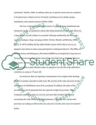 Colorado Juvenile Court Law