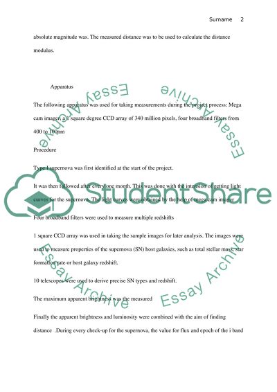 Distance To Galaxy Using Supernova