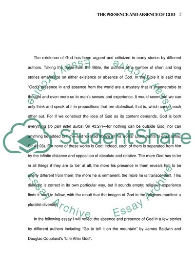 The Presence and Absence of God