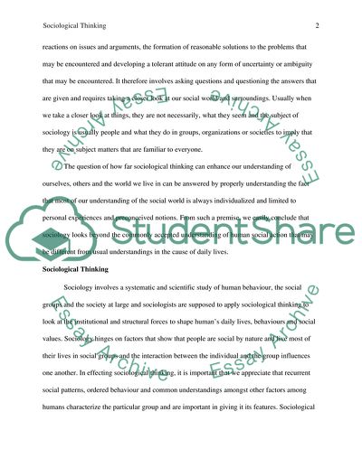 How Far Can Sociological Thinking Enhance Our Understanding of Ourselves