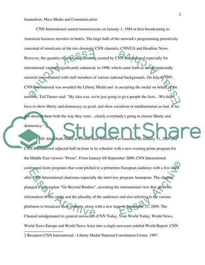 CNN International and Al-Jazeera Arabic