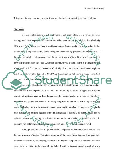 Contemporary art and Def jam