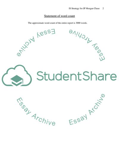 Information Systems for JP Morgan