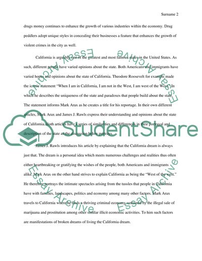 California, a Place, a People, a Dream by Rawls, J James and West of the west by Arax, Mark