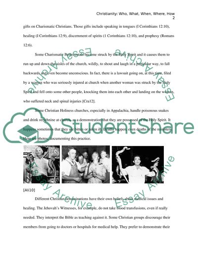 Christianity: Who, What, When, Where, How