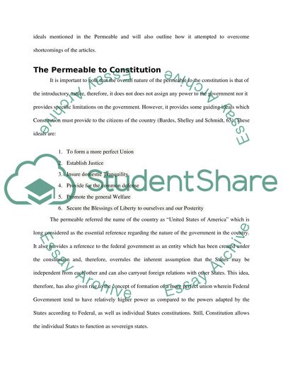 The Permeable to the Constitution
