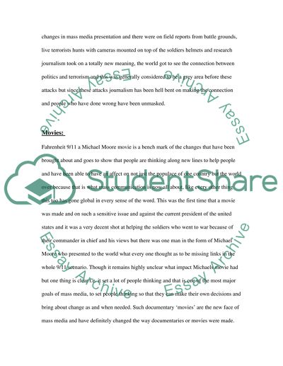 Mass Communication and Media Coverage