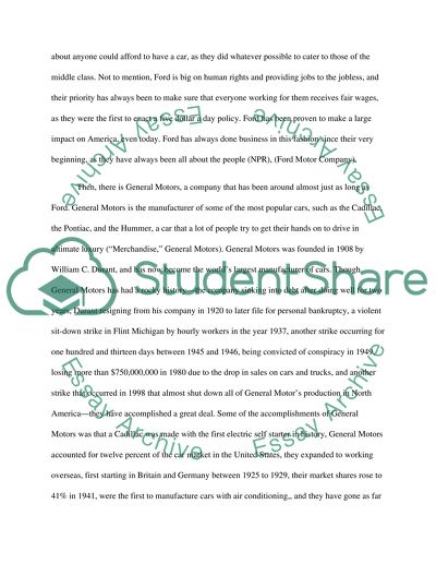 Benefits of Bailing Out the Big 3