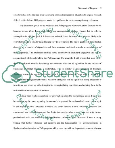 Statement of Purpose