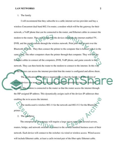 Characteristics of LAN Networks