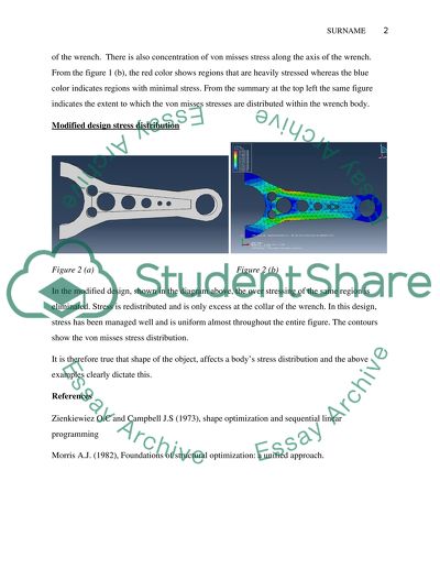 Stress Distribution in a Spanner or Wrench