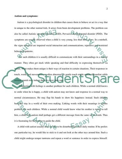 The Symptoms and Treatment of Autism