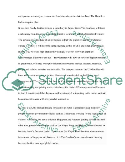 Gambling Issue in Japan